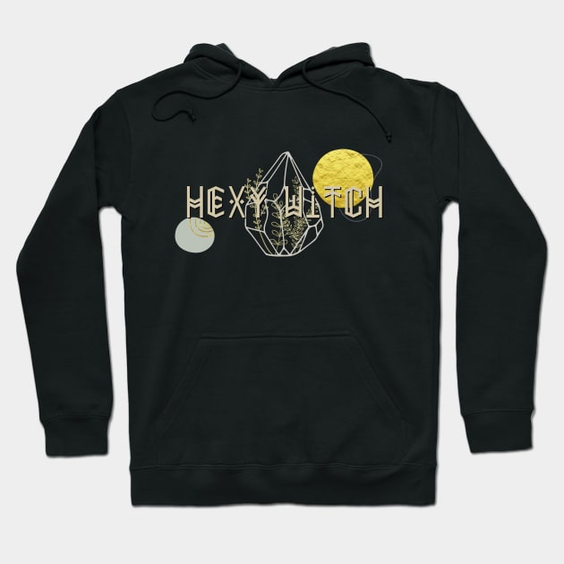 Witchy Puns - Hexy Witch Hoodie by Knight and Moon